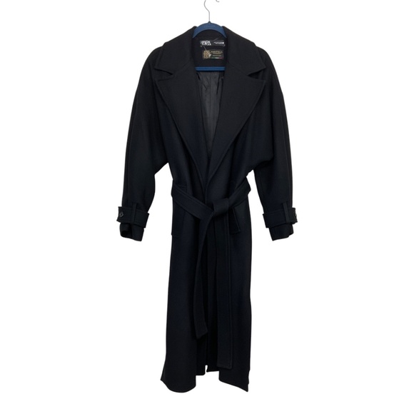 ZARA Wool Wrap Coat - Picture 3 of 16